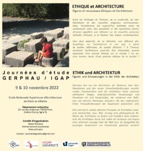 Valeurs sensibles et effectives, enjeu du projet architectural et paysager
