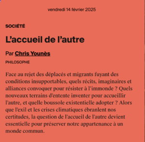 L’accueil de l’autre