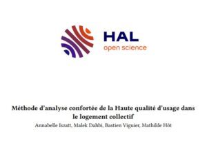 Méthode d’analyse confortée de la Haute qualité d’usage dans le logement collectif